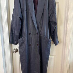 Purple /Blue Genuine leather jacket